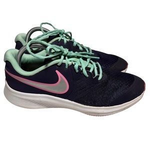 NIKE Star Runner 2.0 CU4644-500 Blue Mint Running Shoes Womens Sz 8.5 Youth Sz 7
